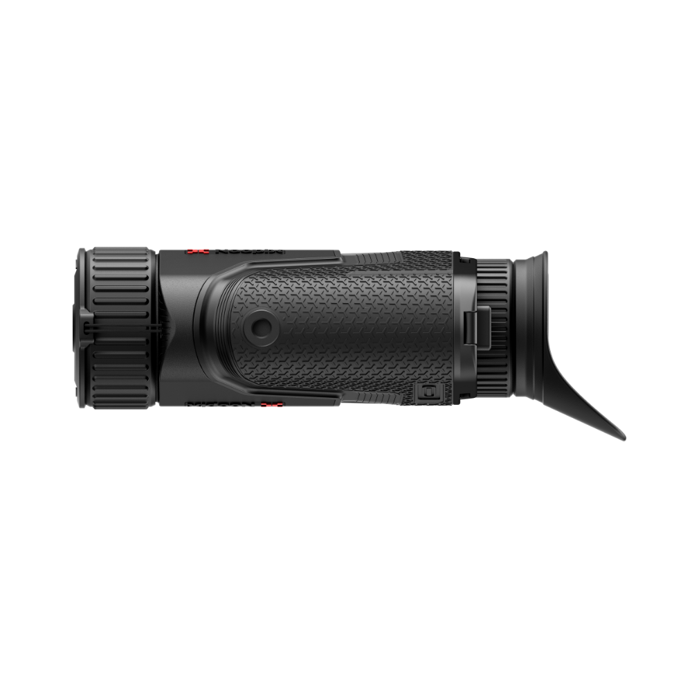 A thermal monocular rifle scope side view