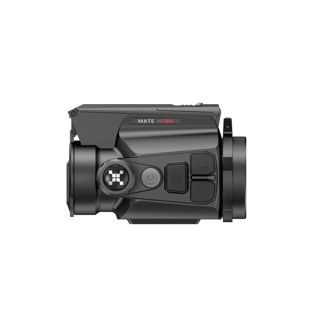 A black thermal clip on, specifically the Mate H38R model, shown from a side profile view.