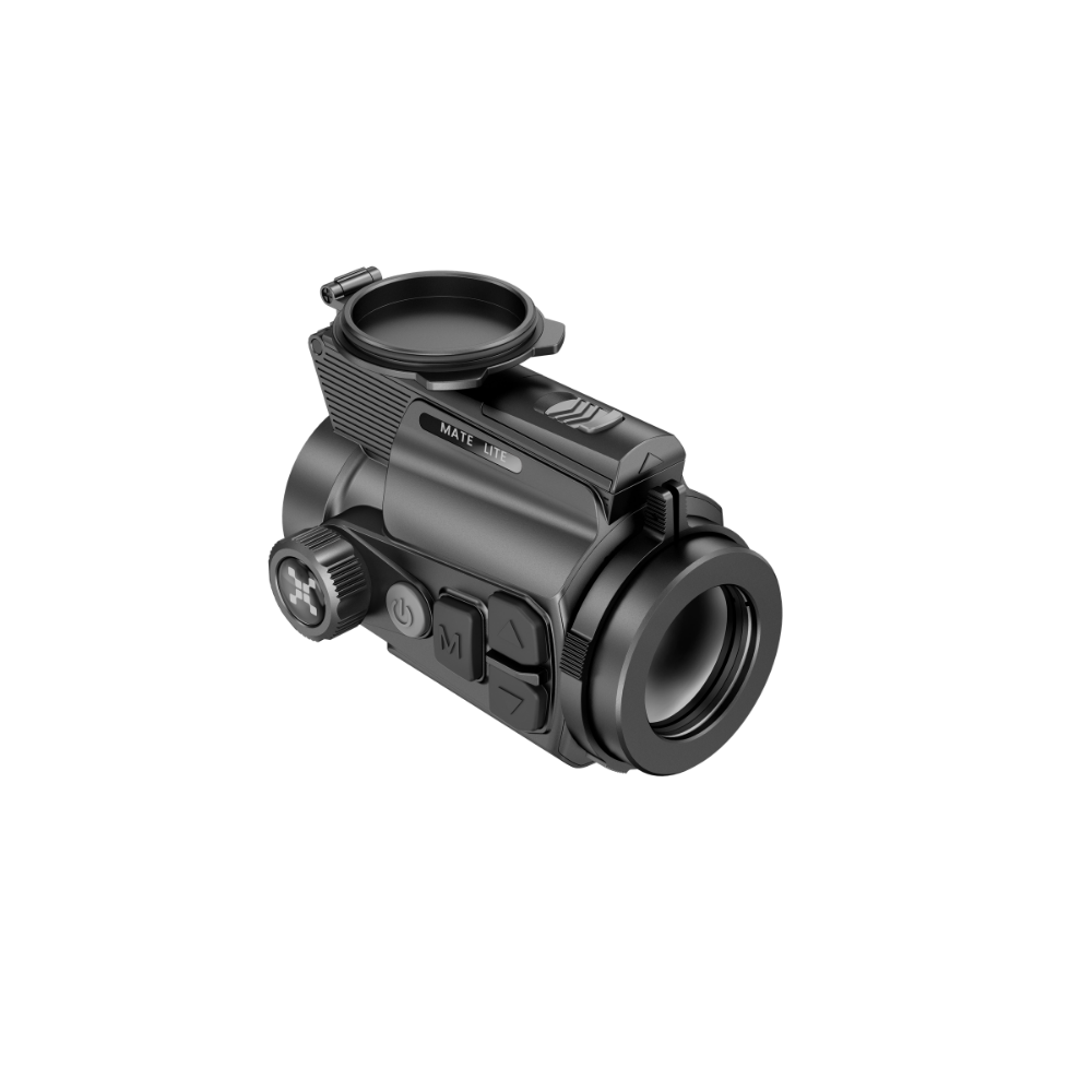 A black clip on with a flip-up eyepiece cover, shown at an angle.