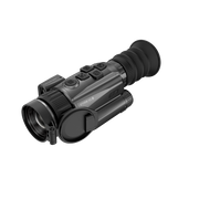 A black Rix thermal imaging scope with a textured eyepiece and control buttons, shown at an angle.