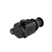 A black Rix thermal imaging scope with a textured eyepiece and control buttons, shown at an angle.