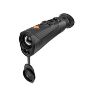 A black Rix thermal imaging scope with a textured eyepiece and control buttons, shown at an angle.
