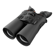 Black thermal binoculars with a textured rubberized grip and control buttons on top.
