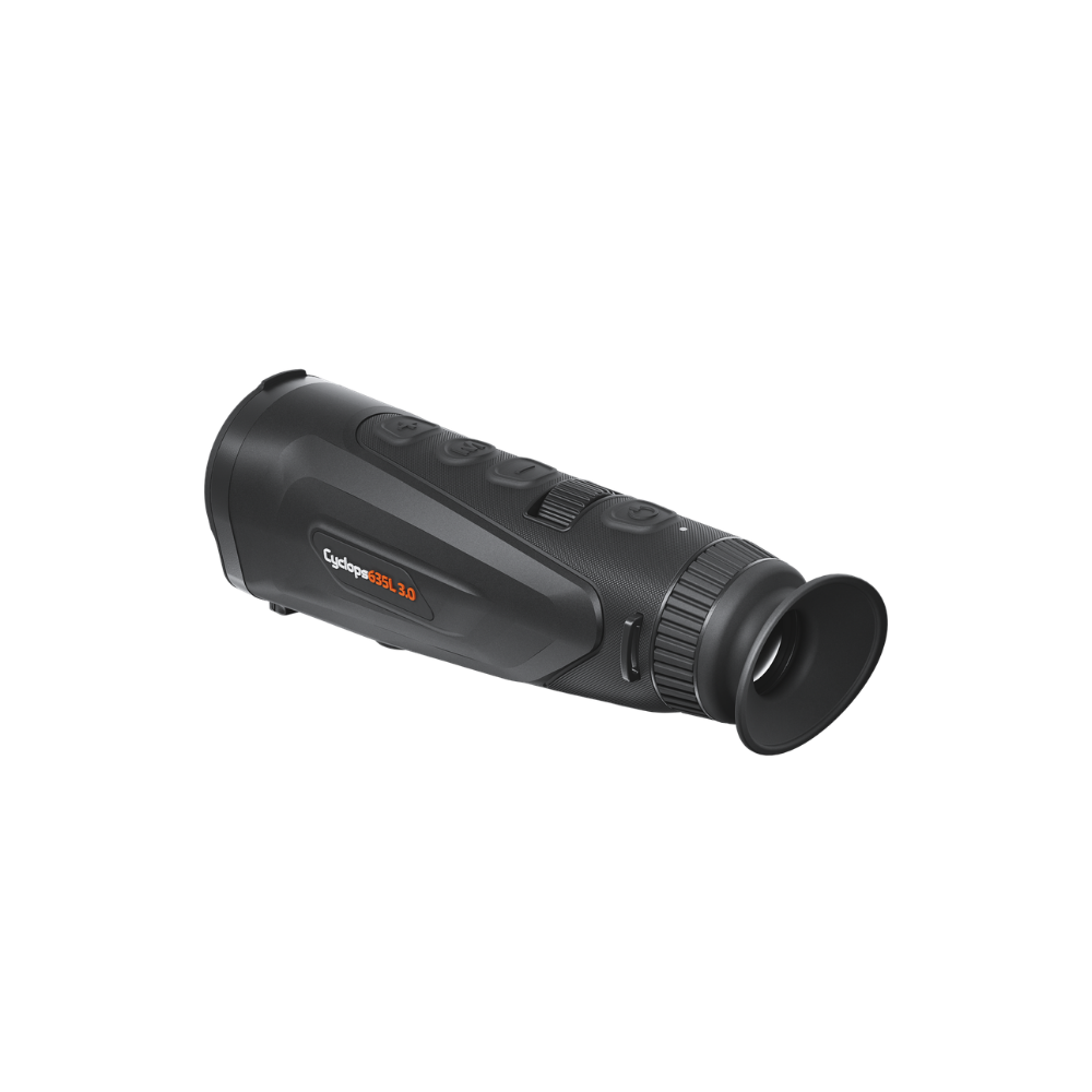 A black thermal monocular , identified as a Cyclops 635l 3.0