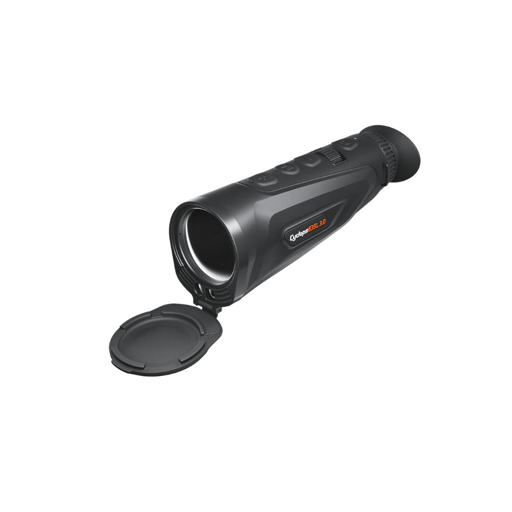 A black thermal monocular , identified as a Cyclops 635l 3.0