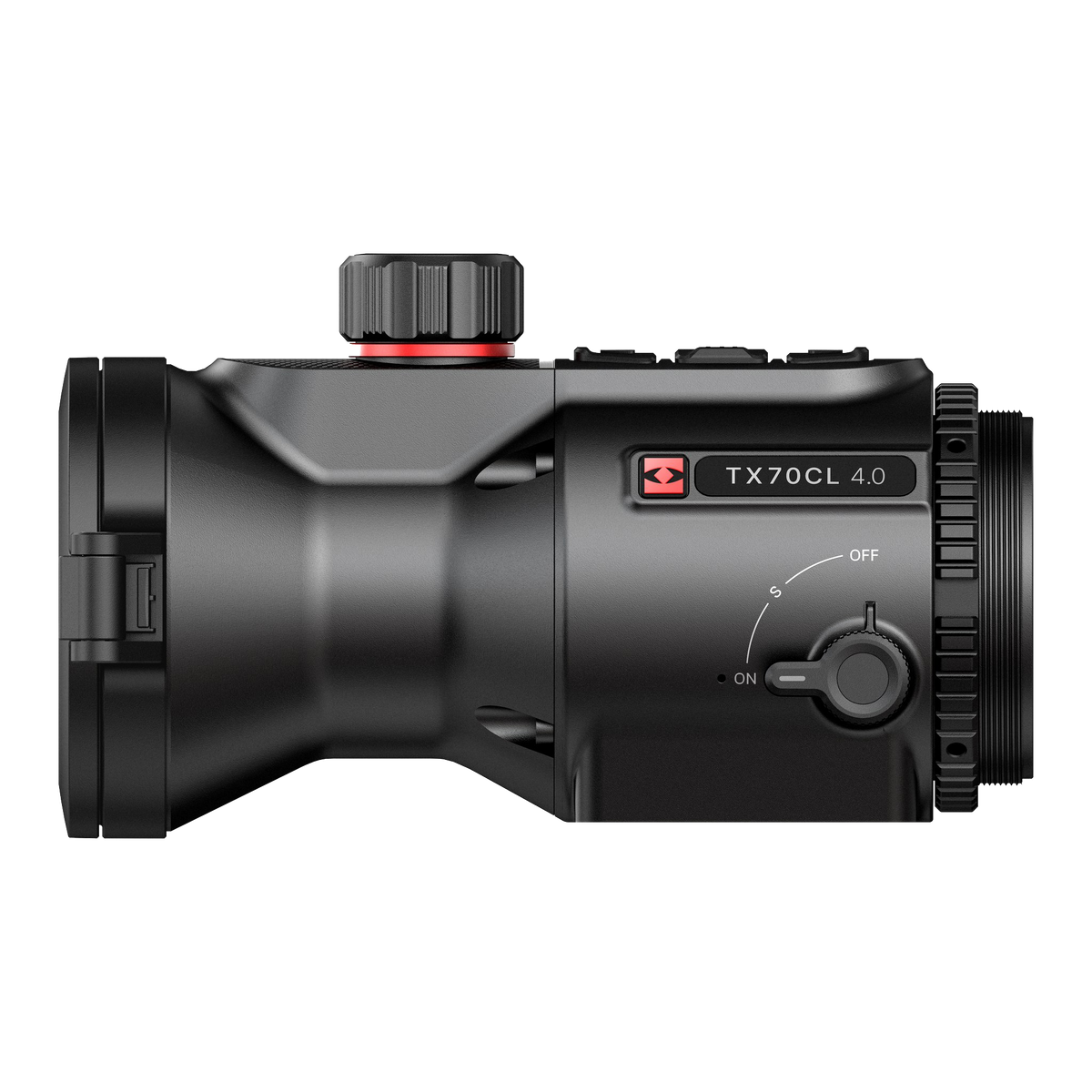 Hikmicro Thunder TX70CL 4.0 warmtebeeld voorzetkijker – zijaanzicht
